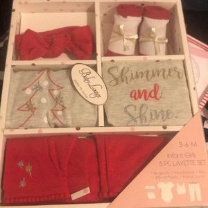 Newborn Baby Girl lounge 5PC Layette Set 3-6